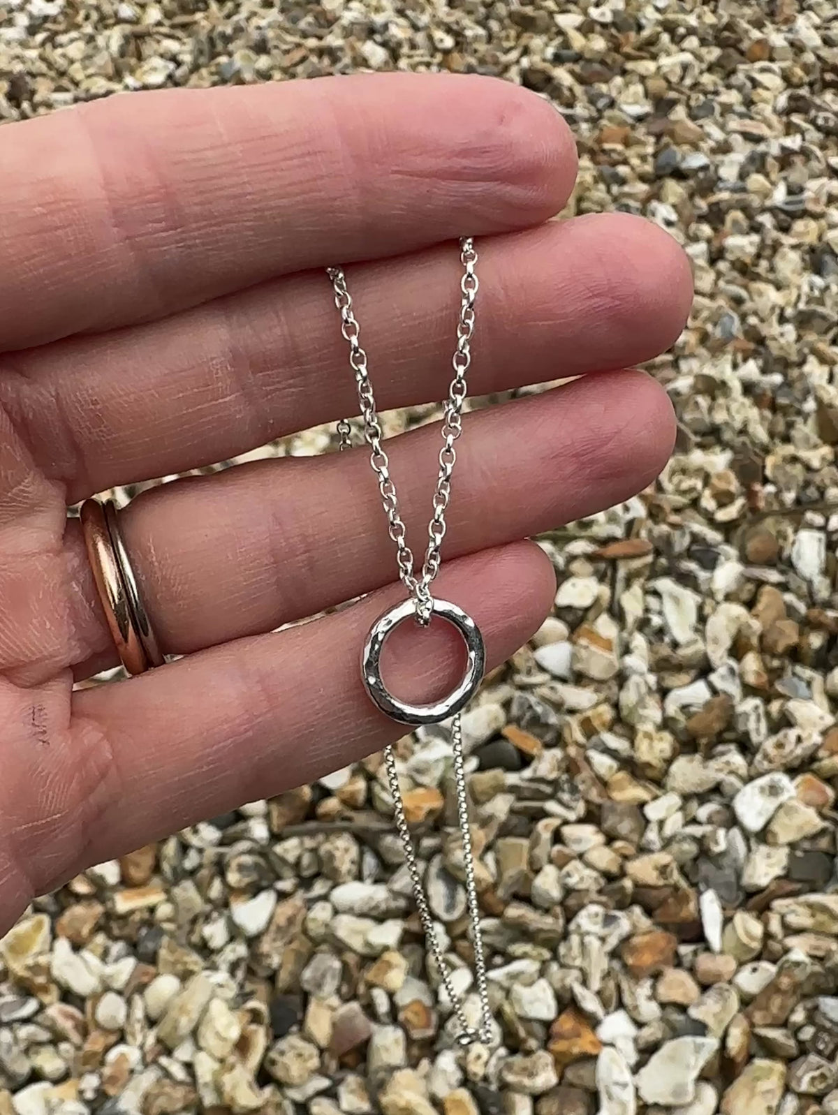 Infinity Circle Pendant | Choose Your Texture
